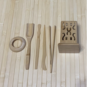 Комплект чайных инструментов из дерева. Photo 2